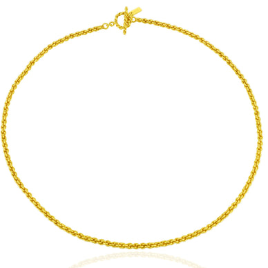 Mix things up with this rope chain. Pair it with a simple tee for a look that will turn heads. Easy and no fuss, just what you need.
Rendor jewelry is 14-18k gold plated and shined at differing levels of polish- matte and high gloss.
20
*Please Note:
Rewards cannot be applied to this product
This item is not eligible for returns
This item cannot be shipped outside the U.S.