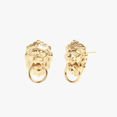 She’s bacckkkkk! Re-introducing our iconic lioness motif in a dynamic and moveable stud design. Named after the fabulous, and fierce mother-daughter-duo @ellapottermills and @larissamills, the Mills Studs feature a moveable door knocker feature that is made to move through life with you. Hypoallergenic and water resistant, you can rock these elevated vintage-inspired studs every single day with confidence knowing they will keep their integrity and shine for years to come. Designer Tip: pair the Mills Studs with the Mills Pendant for the perfect dynamic-duo set. Happy styling!
Butterfly earring backings •Post-back closure — for pierced ears
0.35" width
0.50" length
Fulfilled by our friends at MARRIN COSTELLO
*Please Note:
Rewards cannot be applied to this product
This item is not eligible for returns
This item cannot be shipped outside the U.S.