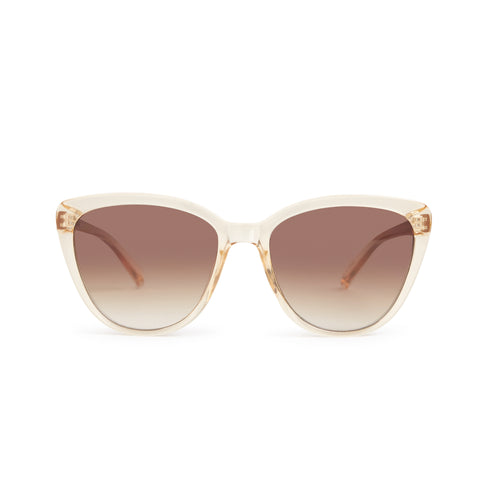 Nina Sunglasses - Nude Crystal / Brown