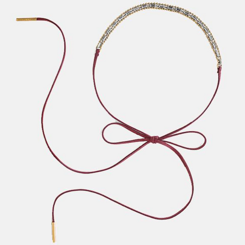 Suede + Baguette Headwrap + Choker