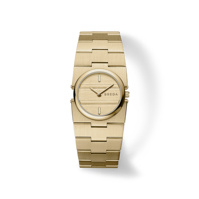 The Sync collection is a celebration of full circle moments, where endings embrace new beginnings. The Sync carries a delicate 25mm circular case, brushed dial and a slender, 28mm tapered bracelet. Each link is constructed with a hinge mechanism, made to seamlessly pivot and mold around the wrist. In 2024, our upcoming collections will center around a 24-hour theme, each drawing inspiration from a specific time of day. Beginning with 'Day,' the first 300 orders of Sync will receive our limited addition box sleeve. Fulfilled by our friends at BREDA *Please Note: Rewards cannot be applied to this product This item is not eligible for returns This item cannot be shipped outside the U.S.