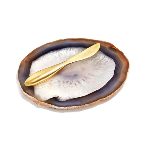 Ita Gemstone Cheese Plate & Spreader
