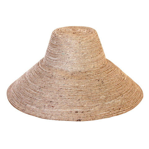 RIRI Jute Straw Hat - Nude Beige