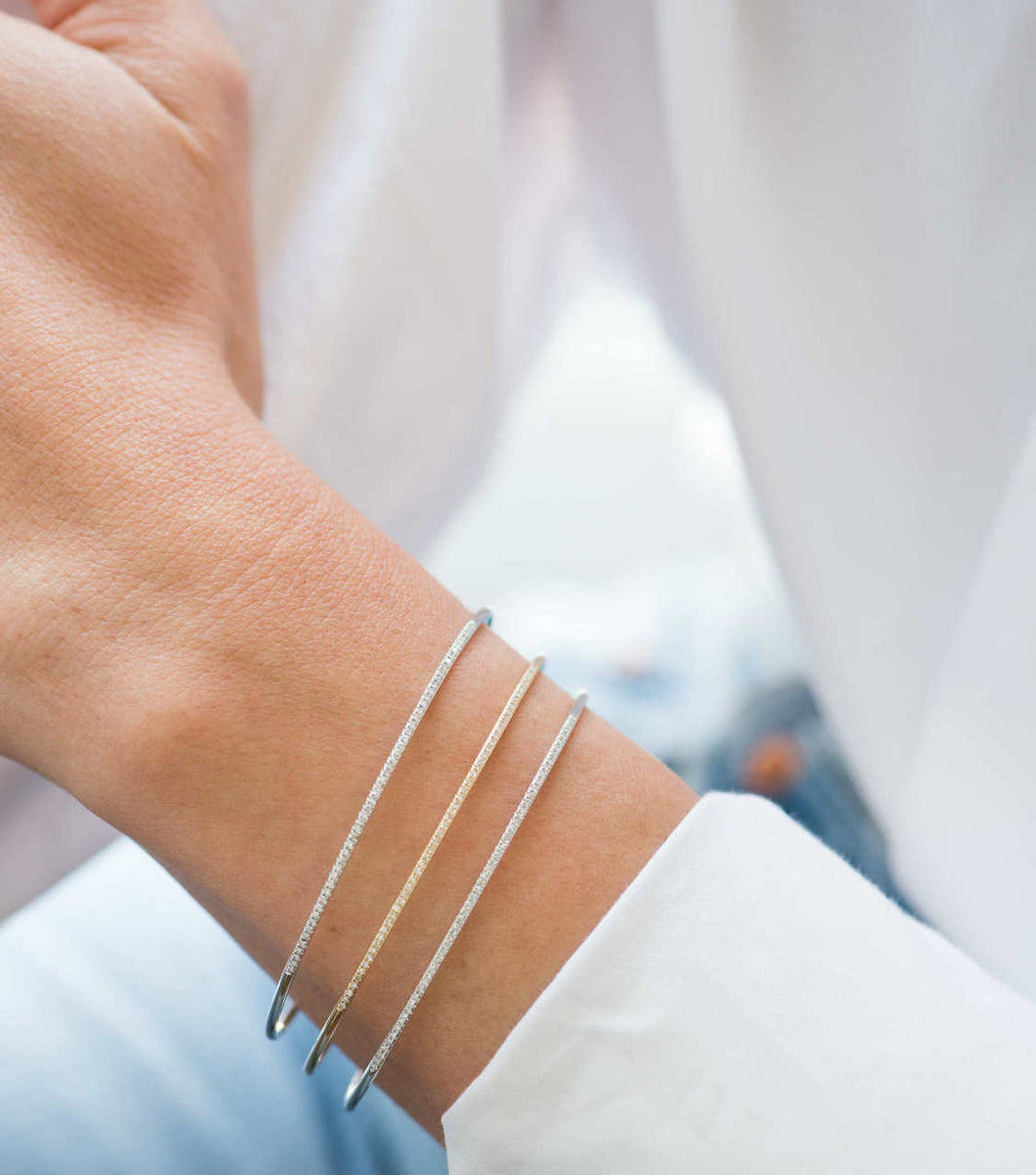 Pave diamond cuff bracelet discount