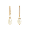 Effie Pearl Drop Huggies