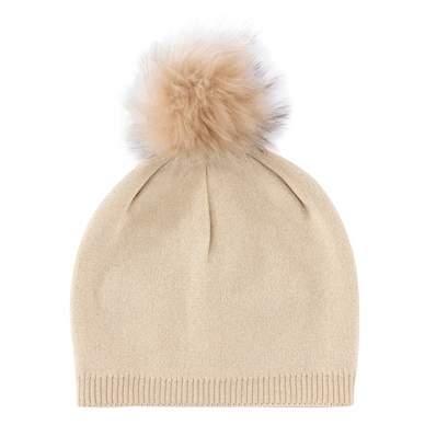 Elevate your cold weather accessories in Shiraleah's Maya Slouch Hat. The glitter base and faux fur pom pom will take your festive holiday outfits to another level of chic flair. The Maya Slouch Hat will help you maintain your warmth while enhancing your winter look. 

Color: Champagne
One Size
Rayon, Polyester And Nylon
Made In China
Vegan
06-21-012Cha

Fulfilled by our friends at Shiraleah 
*Please Note: Rewards cannot be applied to this product This item is not eligible for returns 