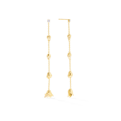 In Bloom Gold Drop Earrings