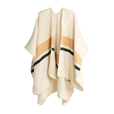  Stay stylish and cozy in Shiraleah's Willow Cape. This one size cape features a stripe detail design on a solid ivory background adding a pop of color to a classic silhouette. The Willow Cape is the perfect finishing touch on an everyday outfit making it a go-to layering piece for you this season. 

Color: Ivory
One Size: L 35"
Acrylic And Polyester
Made In China
Vegan
07-11-026Iv

Fulfilled by our friends at Shiraleah 
*Please Note: 

Rewards cannot be applied to this product
This item is not eligible for returns 
This item cannot be shipped outside the U.S.
