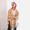 Verushka Reversible Poncho Camel/Ivory