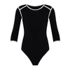 GIRL Two-tone Bodysuit - Black
