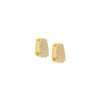 Crystal Pave U-Shaped Reversible Earrings