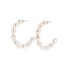 Stardust Pearl Hoop Earrings