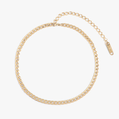 A neck party non-negotiable — our classic OG Callie Choker has been a best-seller for well over a decade! This must-have choker is timeless and sure to go with everything in your wardrobe. From t-shirts to plunging necklines to everyday casual to formal, this piece will move with you through all facets of life. Smooth, angular, delicate, and bold — the Callie Collection does it all. 

11" length + 3" extender
Lobster clasp closure

Fulfilled by our friends at MARRIN COSTELLO 
*Please Note: Rewards cannot be applied to this product This item is not eligible for returns 