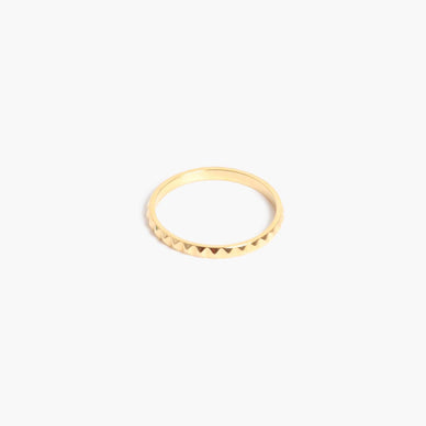 Where’s a stud finder when you need one?! We present to you the OG studded melrose motif that helped start the brand — now in ring form. Elegant when worn on its own, and stellar when stacked with other bands — this simple yet statement band is a must-have for everyone’s ring collections. Highly recommended by our #CostelloBabe brides, the Melrose Band is often stacked alongside or used as replacements for wedding bands — especially when traveling. Available in both gold and silver, we highly recommend getting a combination of colors and sizes, and having yourself a mixed-metal ring party. 

1.5mm width
Available in sizes 6, 7, 8

Fulfilled by our friends at MARRIN COSTELLO 
*Please Note: Rewards cannot be applied to this product This item is not eligible for returns 