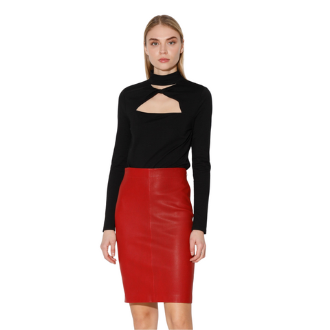 Mae Skirt - Stretch Leather