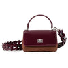 Lili Bag - Deep Mulberry Patent & Suede