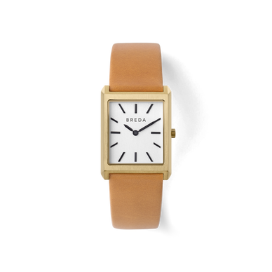 Well-appointed with sophisticated defining traits, the Virgil boasts a slim 26mm 18K gold-plated rectangle case that meets a slender, genuine leather clay color band. With an ivory brushed dial and refined sleek edges, the Virgil reflects the sentiment of a vintage timepiece. 





Fulfilled by our friends at BREDA 
*Please Note: 










Rewards cannot be applied to this product
This item is not eligible for returns 
This item cannot be shipped outside the U.S.




