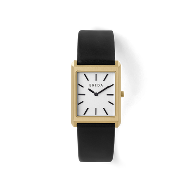 Well-appointed with sophisticated defining traits, the Virgil boasts a slim 26mm 18K gold-plated rectangle case that meets a slender, genuine leather black band. With an ivory brushed dial and refined sleek edges, the Virgil reflects the sentiment of a vintage timepiece. 





Fulfilled by our friends at BREDA 
*Please Note: 










Rewards cannot be applied to this product
This item is not eligible for returns 
This item cannot be shipped outside the U.S.




