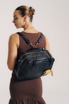 carryall leather backpack Marina Carryall Bag – CURATEUR