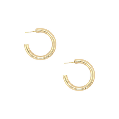 
Yellow Gold Plated Medium Hoop Pierced Earrings  

Yellow Gold Plated
1.35" Diameter
0.21" Thick
