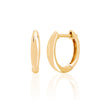 Gold Dome Mini Huggie Earring