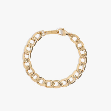 Introducing the third official Cuban Link series to the Marrin Costello Jewelry collection. This stunning Kings Collection has a flat profile and gorgeous geometric edging detail, all highlighted by a high polish finish. With a width just between the Callie and Queens collections, this elevated bracelet will add the perfect hint of luxury to any ensemble. Featuring a stainless steel base that's built to last, this must-have and best-selling piece will be the crown jewel of any outfit. 

7" length
Lobster clasp closure

Fulfilled by our friends at MARRIN COSTELLO 

Please Note: Rewards cannot be applied to this product 