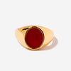 Laurel Red Agate Ring