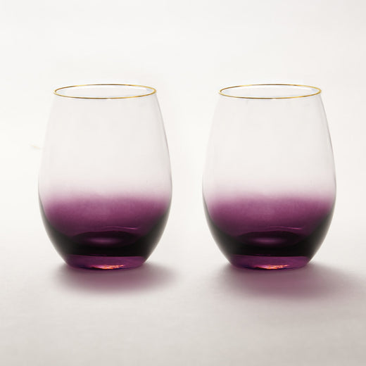 Amethyst Ombre Wine Glasses