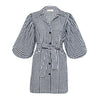 MEGHAN Mini Gingham Dress - Black