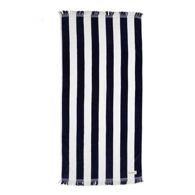 
Introducing our new Holiday Beach Towel. A luxurious cotton beach towel with tasseled ends for days at the beach or by the pool. 
Made in Pakistan from 100% Cotton and a thickness of 500gsm, the Holiday Towels are sized at 31" x 60" (78m x 152cm), making them the perfect size for laying out or drying off.  
SPECIFICATIONS

31" x 60" (78cm x 152cm)

CARE INSTRUCTIONS 


Wash before use. 

Machine wash warm with like colours
Non chlorine bleach when needed
Tumble dry low
