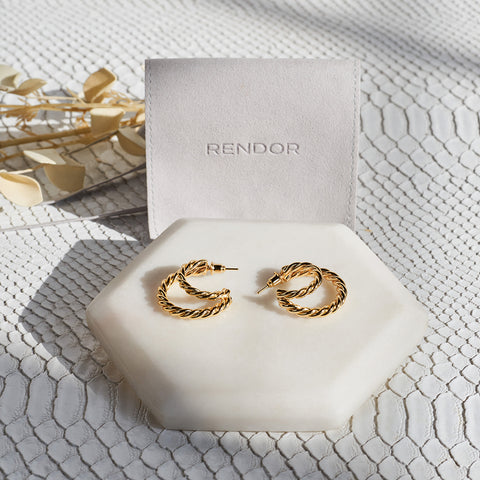 Victoria Earrings - Yellow Gold (Annual Add On)