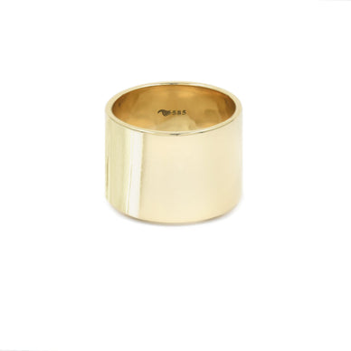 Cigar Band Solid Gold in 14K Yellow Gold 
Fulfilled by our friends at BONDEYE JEWELRY ® 
*Please Note:Rewards cannot be applied to this productThis item is not eligible for returns 
