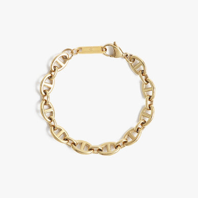 The ultimate It Girl bracelet — our Stallion collection is a luxury equestrian inspired multifunctional chain that is sure to turn heads. A certified conversation starter, this open chain link bracelet will instantly add luxury to your arm party — especially when stacked with a wrist watch. Available in both gold and silver, as well as being hypoallergenic and water resistant, this unique chain bracelet is the perfect piece to take with you on vacation. Compliments guaranteed. You’re welcome in advance. 

7" length
Lobster clasp closure

Fulfilled by our friends at MARRIN COSTELLO 