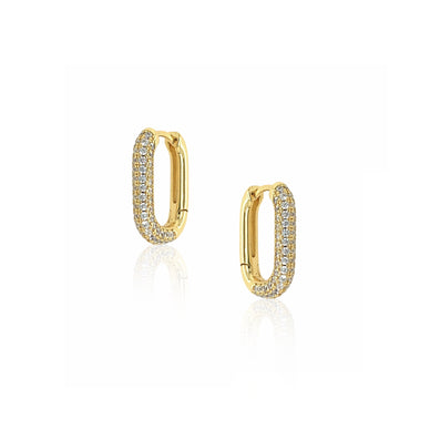 
Gold Plated Pave Huggie Pierced Earrings  

Yellow Gold Plated 

0.56" Diameter
2.4MM Thick
Prong Set CZs


